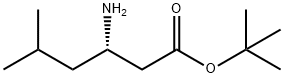 (3S)-3-氨基-5-甲基己酸叔丁酯, 166023-30-9, 结构式