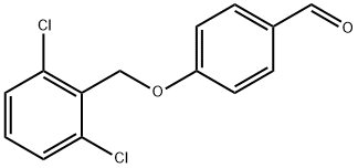 4-[(2,6-ジクロロベンジル)オキシ]ベンズアルデヒド 化学構造式