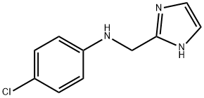 N-(4-クロロフェニル)-1H-イミダゾール-2-メタンアミン 化学構造式