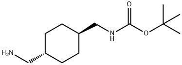 TRANS-4-(BOC-AMINOMETHYL)-CYCLOHEXANEMETHANAMINE Structure