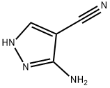 3-アミノ-4-ピラゾールカルボニトリル 化学構造式