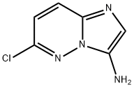 6-クロロイミダゾ[1,2-B]ピリダジン-3-イルアミン 化学構造式