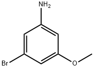 3-ブロモ-5-メトキシアニリン 化学構造式