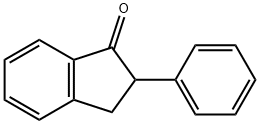 2-phenyl-2,3-dihydroinden-1-one Structure