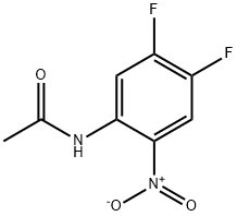 N-(4,5-ジフルオロ-2-ニトロフェニル)アセトアミド 化学構造式