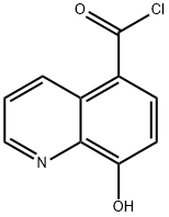 5-Quinolinecarbonyl chloride, 8-hydroxy- (9CI) Structure