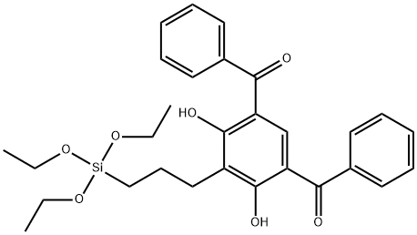 [4,6-羟基-5-[3-(三乙氧硅基)丙基]-1,3-亚苯基]双苯基甲酮,166255-23-8,结构式