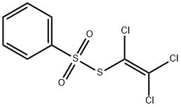Benzenethiosulfonic acid S-(trichlorovinyl) ester Struktur