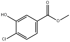 4-クロロ-3-ヒドロキシ安息香酸メチル 化学構造式