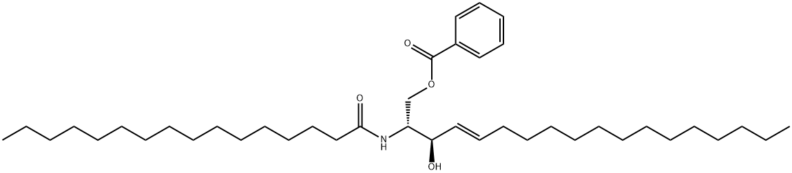 N-PALMITOYL-D-SPHINGOSINE 1-BENZOATE Structure