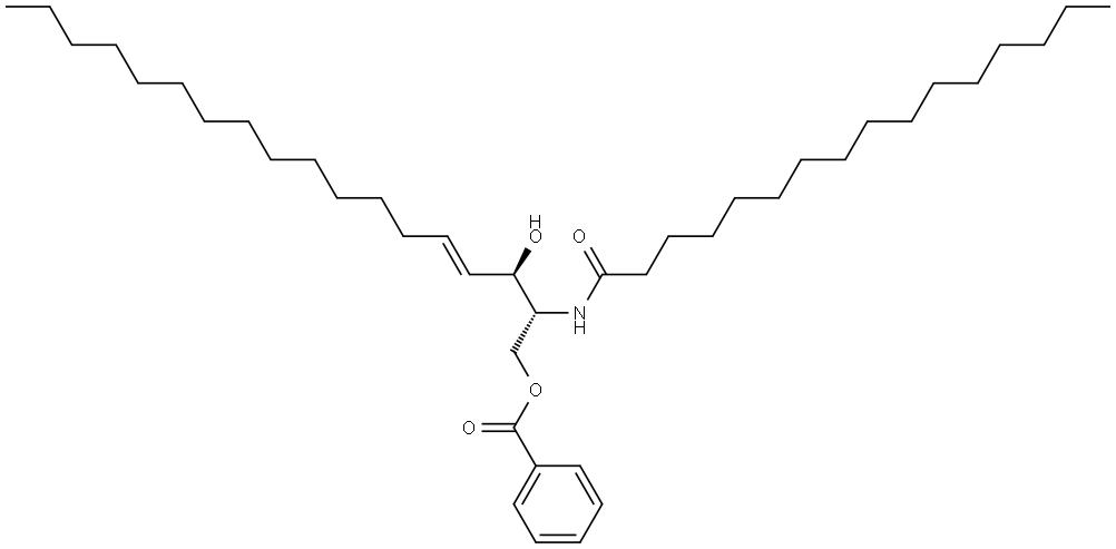 N-Palmitoyl-D-sphingosine 1-benzoate Structure