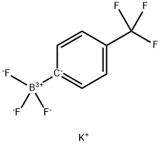 (4-トリフルオロメチルフェニル)トリフルオロほう酸カリウム 化学構造式