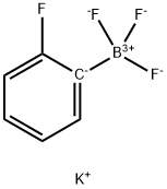 (2-フルオロフェニル)トリフルオロほう酸カリウム 化学構造式