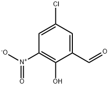 5-氯-3-硝基水杨醛, 16634-90-5, 结构式