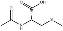 N-アセチル-S-メチル-L-システイン 化学構造式