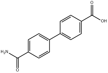 4-(4-Carbamoylphenyl)benzoic acid Struktur