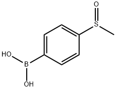 4-(METHANESULFINYL)BENZENEBORONIC ACID Structure