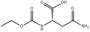 N-(エトキシカルボニル)-L-アスパラギン 化学構造式