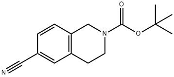 tert-butyl 6-cyano-3,4-dihydroisoquinoline-2(1H)-carboxylate 化学構造式