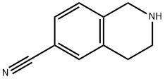 1,2,3,4-テトラヒドロイソキノリン-6-カルボニトリル 化学構造式