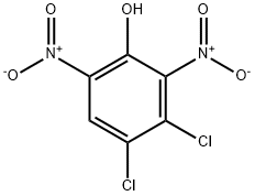 Phenol,3,4-dichloro-2,6-dinitro- Structure