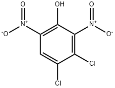 3,4-二氯-2,6-二硝基苯酚,1664-10-4,结构式