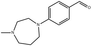 4-(4-メチルパーヒドロ-1,4-ジアゼピン-1-イル)ベンズアルデヒド 化学構造式