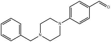4-(4-ベンジルピペラジノ)ベンゼンカルブアルデヒド 化学構造式