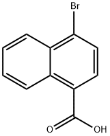 4-ブロモ-1-ナフトエ酸 化学構造式