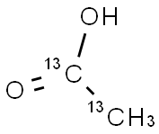 酢酸(1,2-13C2) 化学構造式