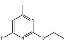 2-エトキシ-4,6-ジフルオロピリミジン 化学構造式