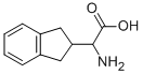 2-アミノ-2-(2,3-ジヒドロ-1H-インデン-2-イル)酢酸 化学構造式