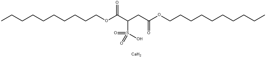 calcium 1,4-didecyl bis(2-sulphosuccinate) Structure