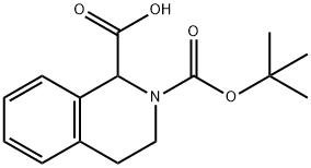 2-N-BOC-1,2,3,4-TETRAHYDRO-ISOQUINOLINE-1-CARBOXYLIC ACID
 Structure