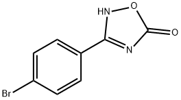 3-(4-ブロモフェニル)-1,2,4-オキサジアゾール-5(4H)-オン 化学構造式
