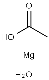 Magnesium acetate tetrahydrate Struktur