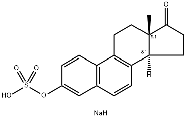 3-(ソジオスルホオキシ)-1,3,5,7,9-エストラペンタエン-17-オン 化学構造式