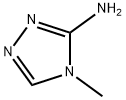 3-アミノ-4-メチル-4H-1,2,4-トリアゾール 化学構造式