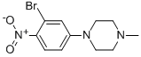 1-(3-BROMO-4-NITROPHENYL)-4-METHYLPIPERAZINE Structure