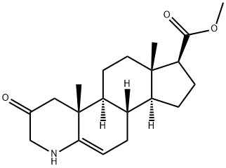 3-Oxo-4-aza-5α-αndrost-1,5-diene-17β-carboxylic Acid Methyl Ester Structure