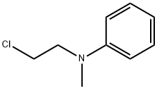 N-メチル-N-(2-クロロエチル)アニリン 化学構造式