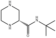 (S)-(-)-2-叔丁基-2-哌嗪羧酰胺,166941-51-1,结构式