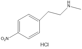 N-Methyl-4-nitrophenethylamine hydrochloride Structure