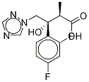 (2R,3R)-2-メチル-3-ヒドロキシ-3-(2,4-ジフルオロフェニル)-4-(1H-1,2,4-トリアゾール-1-イル)酪酸 化学構造式