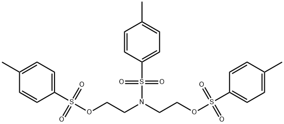 N,N-BIS[2-(P-TOLYLSULFONYLOXY)ETHYL]-P-TOLUENESULFONAMIDE Struktur