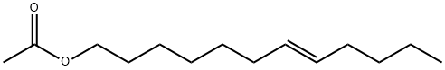 (E)-7-ドデセン-1-オールアセタート 化学構造式