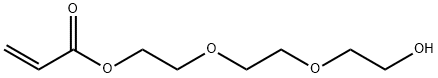 2-[2-(2-hydroxyethoxy)ethoxy]ethyl acrylate Struktur