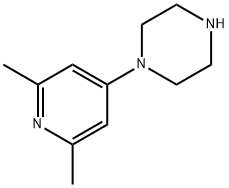 1-(2,6-二甲基吡啶-4-基)哌嗪,166954-07-0,结构式