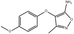 5-アミノ-4-(4-メトキシフェニル)-3-メチルイソオキサゾール 化学構造式