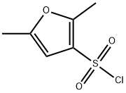 2,5-二甲基-3-呋喃磺酰氯,166964-26-7,结构式
